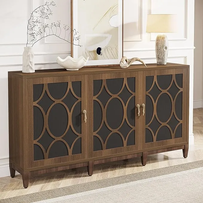 Tribesigns Farmhouse Sideboard Buffet Cabinet