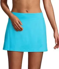 Lands' End Women's Chlorine Resistant Tummy Control Swim Skirt Swim Bottoms