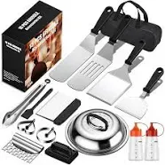 Griddle Accessories,15 Pcs Flat Top Grill Accessories kit for Blackstone and...