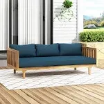 3 Seater Daybed 67.75" D x 32.25" W x 24.00" H with Water-resistant Cu