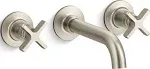 Kohler K-T35909-3 Castia by Studio McGee Wall-Mount Bathroom Sink Faucet Trim, 1.2 GPM - Vibrant Brushed Nickel