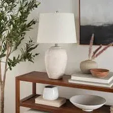 Nourison 23" Ceramic Table Lamp for Bedroom