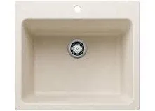 Blanco Liven Dual Mount Laundry Sink in Soft White