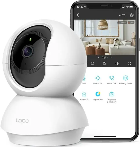 TP-Link Tapo 2K Pan/Tilt Indoor Security Camera