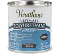 Varathane 200241H-2PK Water-Based Ultimate Polyurethane, Satin Finish, Quart, Crystal Clear (2 Pack)