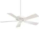 Minka-Aire F568-SWH Supra 52 Inch Pull Chain Ceiling Fan in Shell White Finish