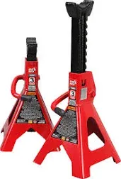 3 Ton (6,000 lb) Capacity Torin Steel Jack Stands, Red, 1 Pair, T43202