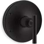 Kohler K-TS14423-4-BL Matte Black Purist Rite-Temp Valve Trim with Lever Handle