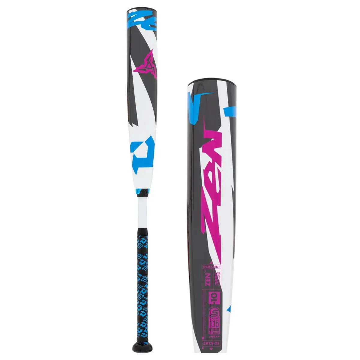 Rolled 2025 DeMarini Zen Composite-10 29/19 USSSA Baseball Bat: WBD2532010 - Hot