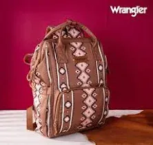 Wrangler Southwestern Pattern Dual Sided Print Multi-Function Backpack