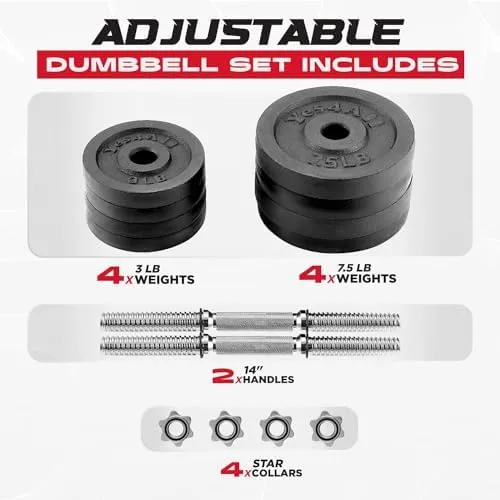 Yes4all Dumbbell Adjustable