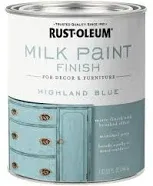 Rust-Oleum 331050-2PK Milk Paint Finish, Quart, Highland Blue, 32 Fl Oz (Pack of 2)