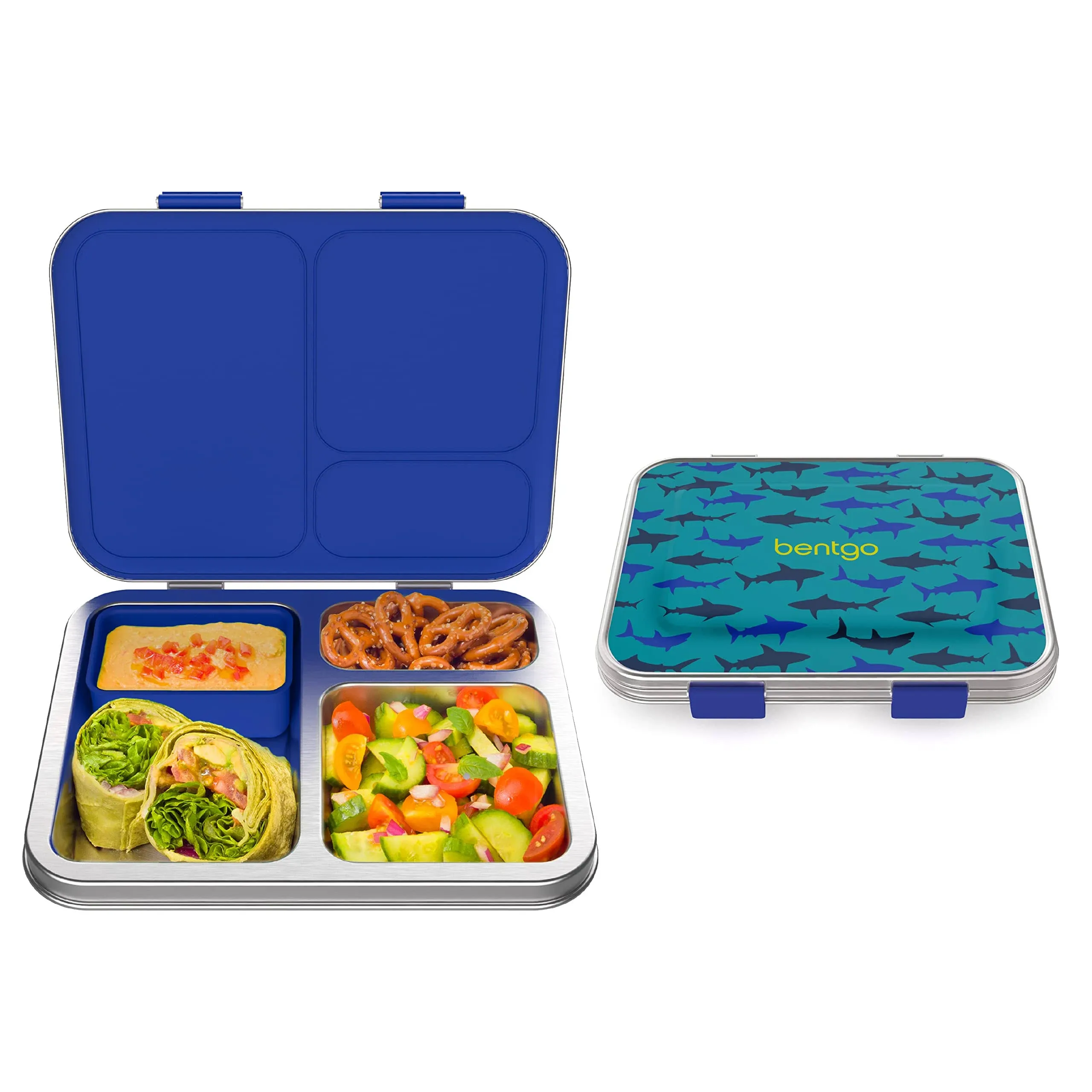 Bentgo Kids' Stainless Steel Bento Lunch Box - Shark