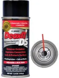 DeoxIT D5S-6-LMH can, LMH Spray Valve, 5% Solution, 5 oz FRESH STOCK CAIG LABS 