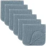 Comfy Cubs Muslin Burp Cloths - Pacific Blue (Pack of 6)