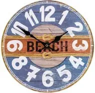 Northlight 12&#034; Battery Operated &#034;Beach&#034; Round Wall Clock