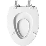 Mayfair by Bemis 1888SLOW 000 NextStep2 Elongated Slow Close Toilet Seat with Built-in Potty Training Seat