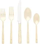 Wallace 20-Piece Gold Bamboo Flatware Set