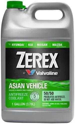 Zerex Asian Vehicle Green 50/50 Prediluted Antifreeze Coolant 1 Ga