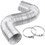 Cenipar Dryer Vent Hose 4 inch Ducting Vent Hose Flexible Aluminum Foil Non ...