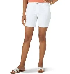 Womens Regular Fit Chino Walkshort:Fort Green:4:M | Women's Shorts | Lee®