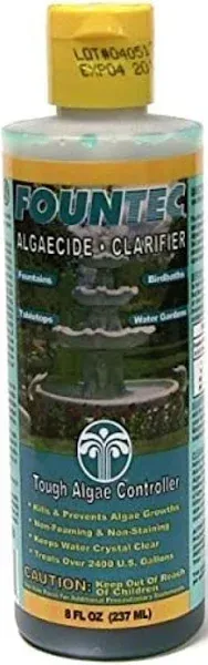 EasyCare Fountec Fountain Water Algaecide and Clarifier - 8 oz bottle