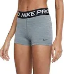 Nike Pro Women's Grey 3-Inch Shorts XL