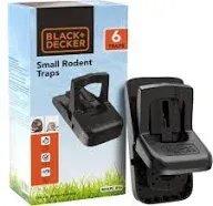 BLACK+DECKER Rat Traps Indoor & Rat Trap Outdoor- Mouse Traps Indoor for Home Instantly Kill Chipmunk & Squirrel Trap- Touch Free & Reusable Rodent Snap Trap, 4 Pack Pest Control