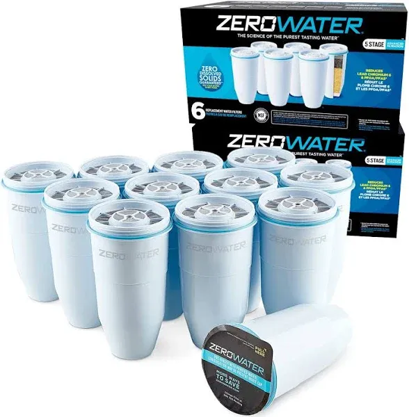 Culligan ZeroWater Official Replacement Filter - 5-Stage 0 TDS Filter Replace...