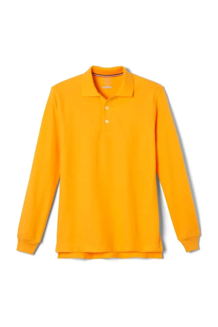 French Toast Boys Long Sleeve Pique Polo