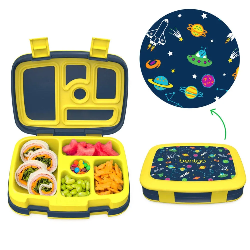 Bentgo Kids Lunch Box, 2"H x 6-1/2"W x 8-1/2"D, Space