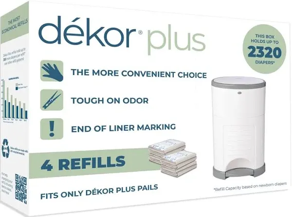 Dekor Plus Diaper Pail Refills Refill