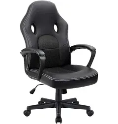 Furmax Gaming Chair Office Chair Leather Desk Chair Adjustable Swivel Chair with Lumbar Support and