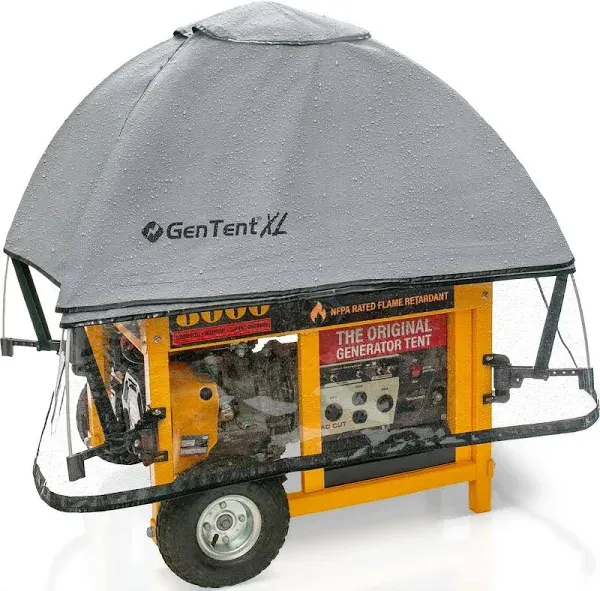 GenTent XL Generator Running Cover - Universal Kit (Extreme, Black) - for Lar...