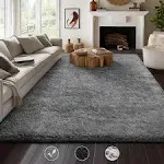  Machine Washable Upgrade 8x10 Rugs for Living Room, Grey, 8x10 Feet 1-grey