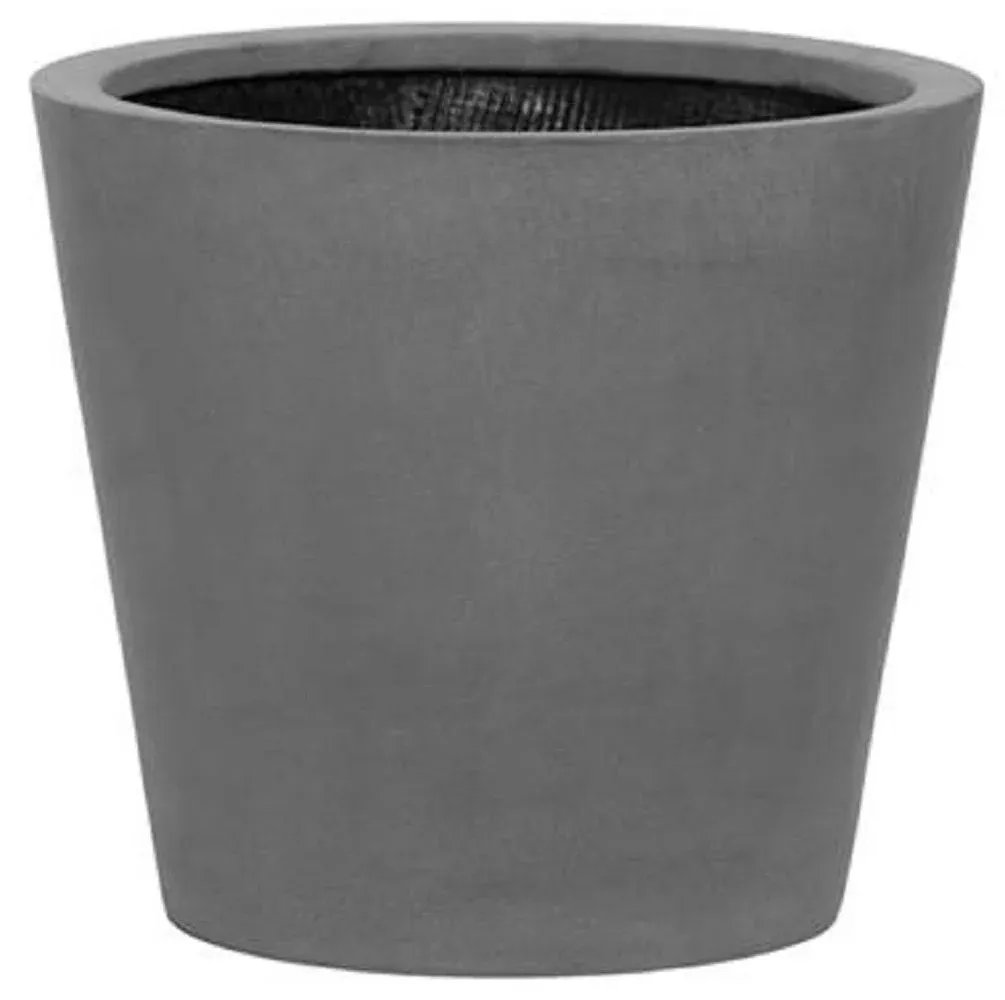 Pottery Pots Indoor Outdoor Modern Round Planter Grey X-Small E1004-35-03