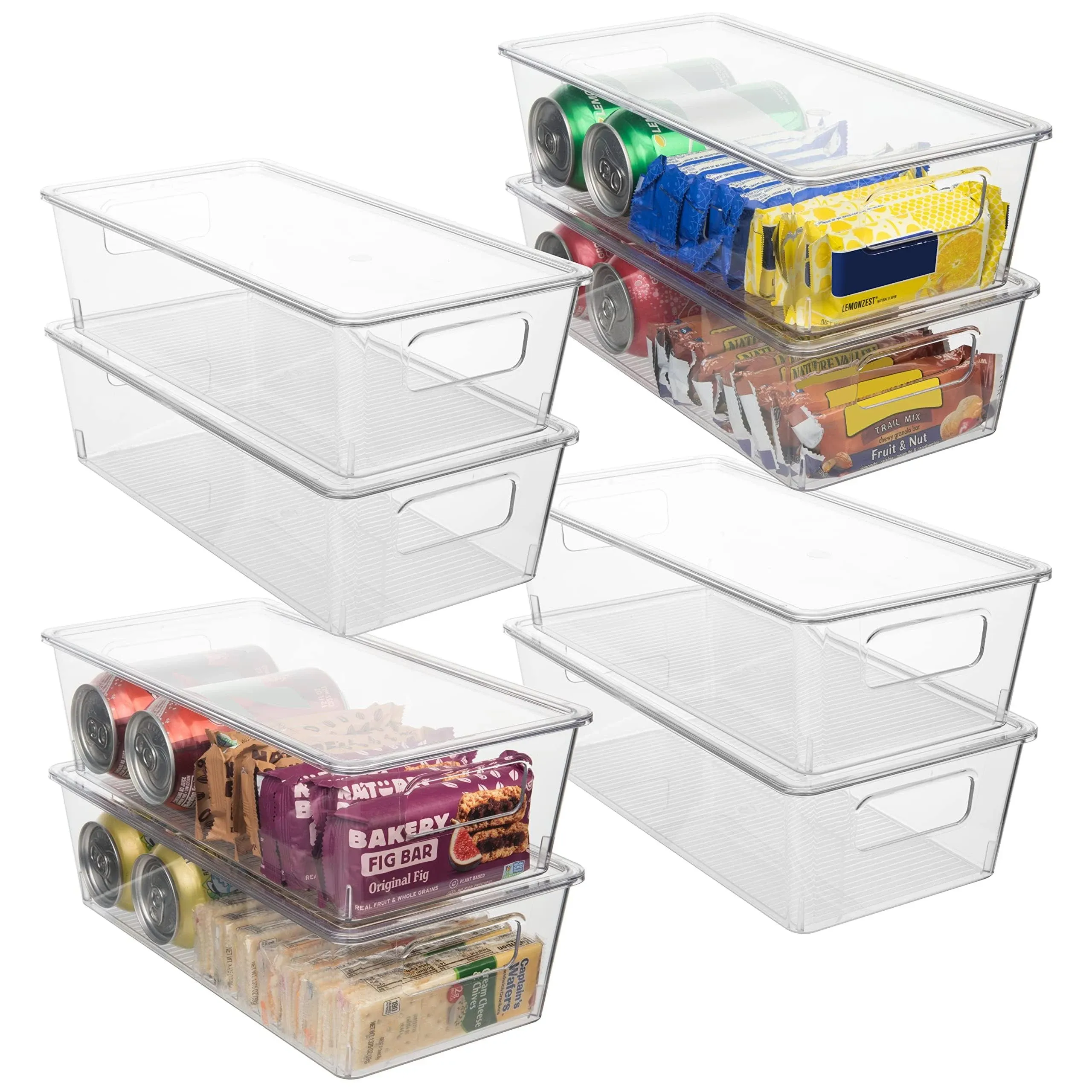 ClearSpace Plastic Pantry Organization and Storage Bins With Lids – Perfect –