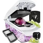 Fullstar Vegetable Chopper - Spiralizer Vegetable Slicer - Onion Chopper With Co