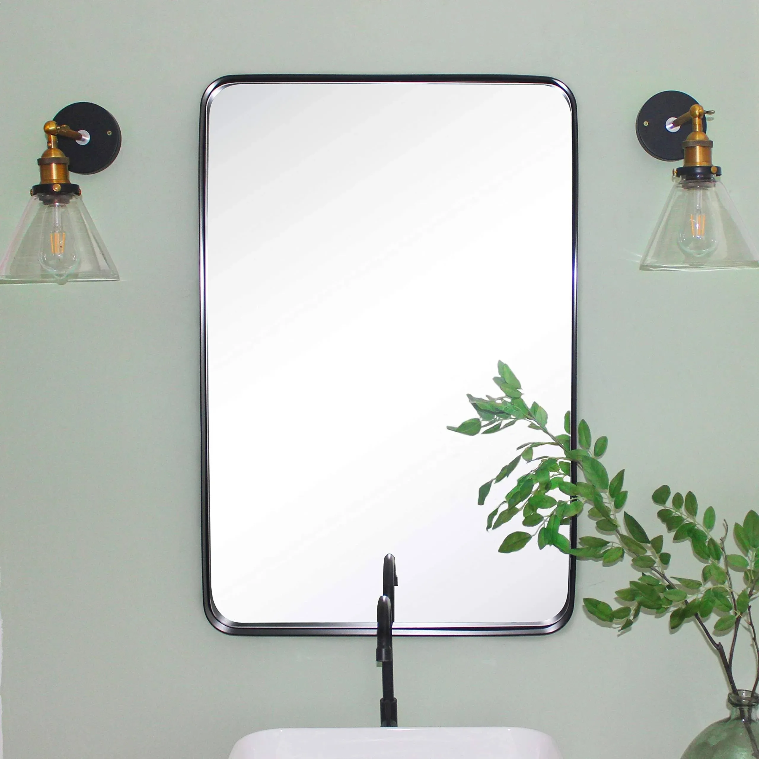 Arthers Stainless Steel Metal Wall Mirror 24x36