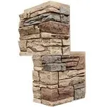 GenStone Iron Ore Outside Corner Stacked Stone G2SSIOC