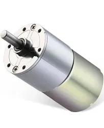 Greartisan Dc 12V Gear Motor High Torque Electric Micro Speed Reduction Geared Motor Centric Output Shaft 37mm Diameter Gearbox