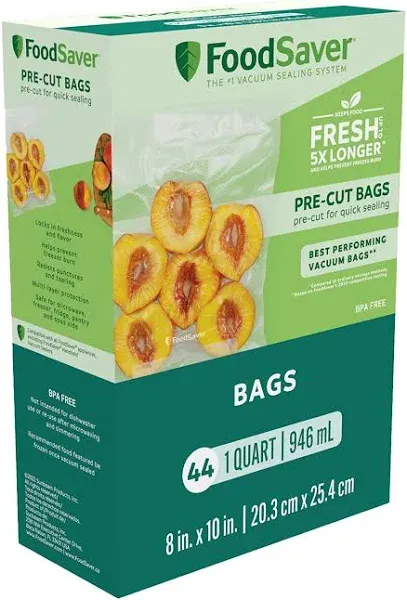 FoodSaver Quart Vacuum Seal Bags