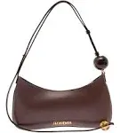 Jacquemus Le Bisou Perle Leather Shoulder Bag - Brown