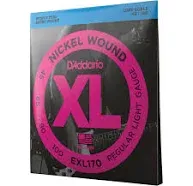 D'Addario EXL170 Nickel Wound Bass Strings, Light, 45-100, Long Scale