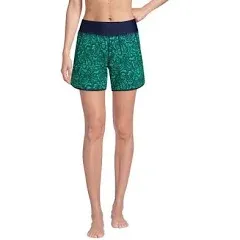 Lands' End Women's 5" Quick Dry Swim Shorts with Panty