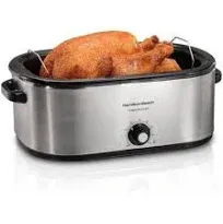 Hamilton Beach 32229r 22 Quart Stainless Steel Electric Roaster Oven