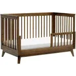 Babyletto Scoot 3-in-1 Convertible Crib with Toddler Bed Conversion Kit - Natural Walnut