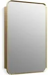 Kohler K-35570 Verdera 22" x 34" Rectangular Framed Medicine Cabinet - Moderne Brushed Gold