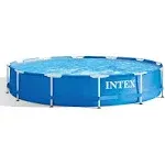 Intex 12' x 30" Metal Frame Above Ground Pool with Filter Pump