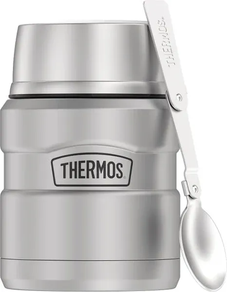 Thermos 16 oz. Stainless King Vacuum Insulated Stainless Steel Food Jar Blue